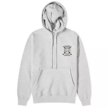Худи Maison Kitsune College Fox Embroidered Comfort, цвет Light Grey Melange