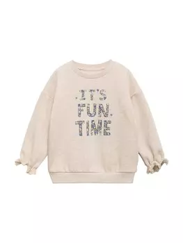 Худи MANGO KIDS Sweatshirt GOBI, цвет kitt