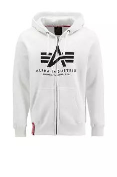 Худи на молнии Alpha Industries, белый