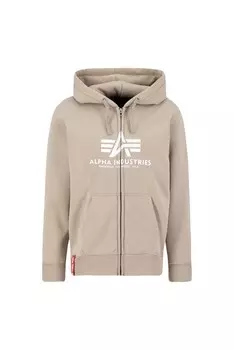Худи на молнии Alpha Industries, песочный