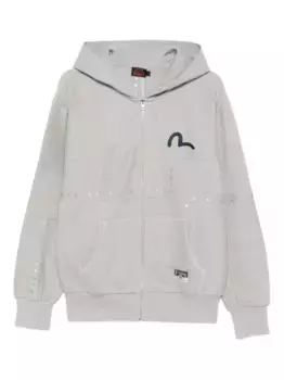 Худи на молнии EVISU, серый