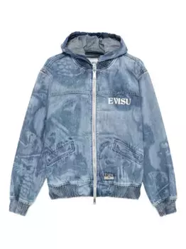 Худи на молнии EVISU, синий