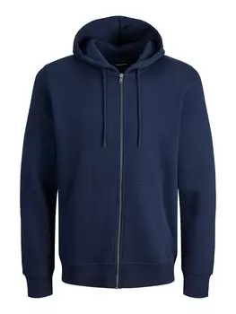 Худи на молнии JACK & JONES STAR, темно-синий