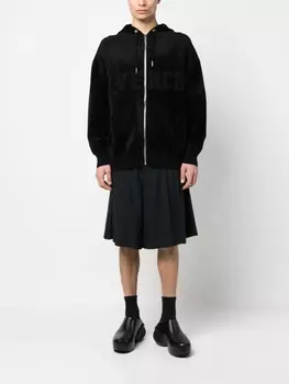 Худи на молнии с логотипом Givenchy, черный