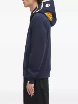 Худи на молнии с принтом A BATHING APE, синий