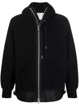 Худи на молнии SACAI, черный