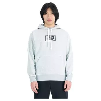 Худи New Balance Essentials Brushed, серый