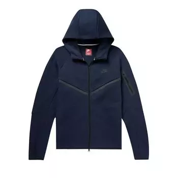 Худи Nike Tech Full Zip Windrunner Hoodie 'Obsidian/Black', синий