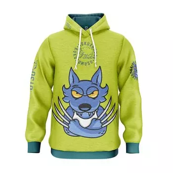 Худи Otso Kukuxumusu Wolfezno, зеленый