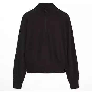 Худи Oysho Half-length Zip, черный