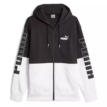 Худи Puma Power Colorblock, черный