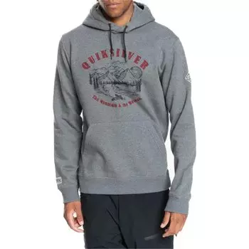 Худи Quiksilver Big Logo Tech, серый