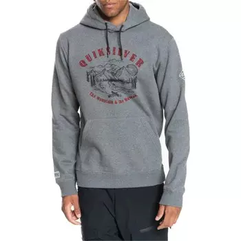 Худи Quiksilver Big Logo Tech, серый