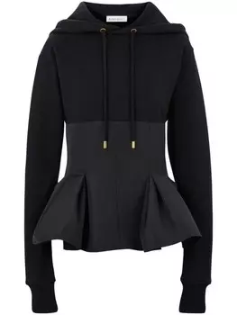 Худи с баской Nina Ricci, черный
