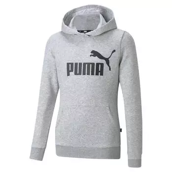 Худи с логотипом Essentials для подростков PUMA, Серый