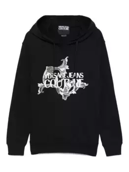 Худи с логотипом Versace Jeans Couture, черный