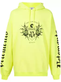 Худи с логотипом VETEMENTS, желтый