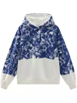 Худи с принтом WOOLRICH, синий