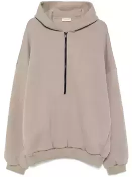 Худи с воротником на молнии Fear Of God, нейтральный