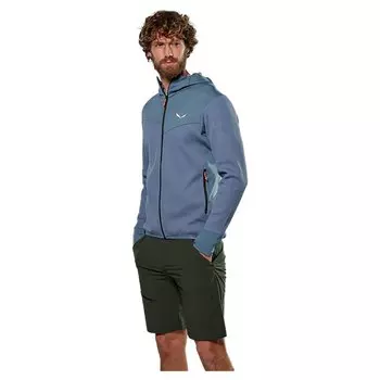 Худи Salewa Puez Waffle HYB PL HD, синий
