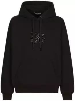 Худи со стразами DOLCE & GABBANA, черный