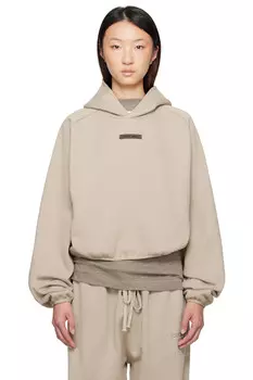 Худи современного кроя Fear Of God Essentials, цвет timber