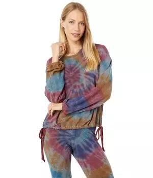 Худи SUNDRY, Tie-Dye Side Tie Sweatshirt