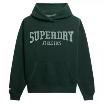 Худи Superdry Athletic Essential Relaxed, зеленый