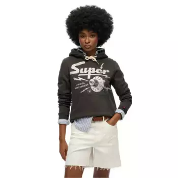 Худи Superdry Band Merch, зеленый
