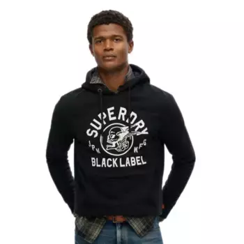 Худи Superdry Black Label, черный