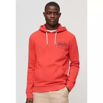Худи Superdry Classic Vl Heritage Chest, оранжевый