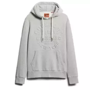 Худи Superdry Embossed Logo Graphic, серый