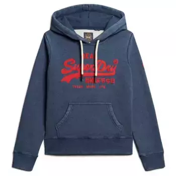 Худи Superdry Embroidered Vl Graphic, синий