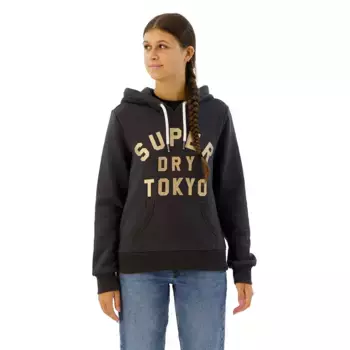 Худи Superdry Glitter Graphic Logo, черный