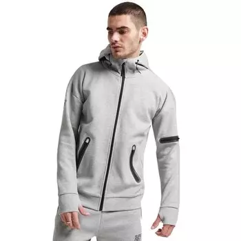 Худи Superdry Gymtech Zip, серый