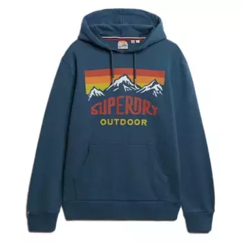 Худи Superdry Mountain Relaxed Fit, синий