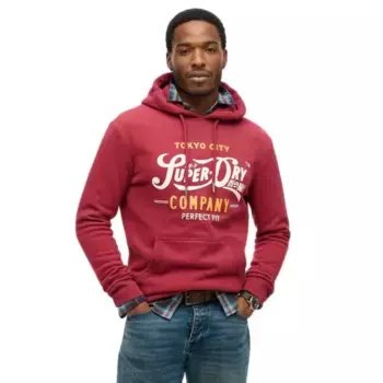 Худи Superdry Perfect Fit Script, красный