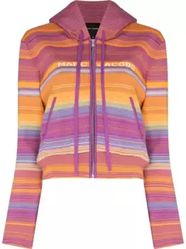 Худи The Cropped на молнии MARC JACOBS, фиолетовый