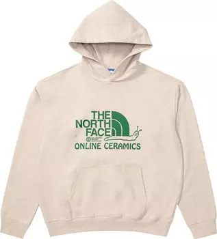Худи The North Face x Online Ceramics Graphic Hoodie 'White Regrind', кремовый