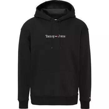 Худи Tommy Jeans Regular Linear, черный