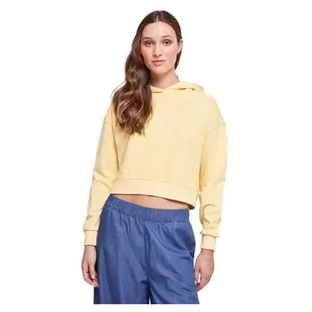 Худи женское Urban Classics Terry укороченное, желтый