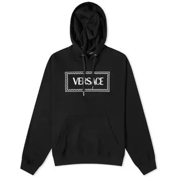 Худи Versace Tile Logo Popover, черный