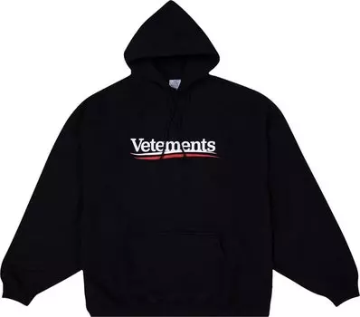 Худи Vetements Campaign Logo 'Black', черный
