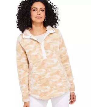 Худи Vineyard Vines, Camo Snap Placket Popover