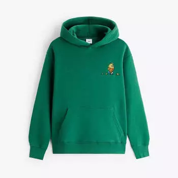 Худи Zara Embroidered, зеленый