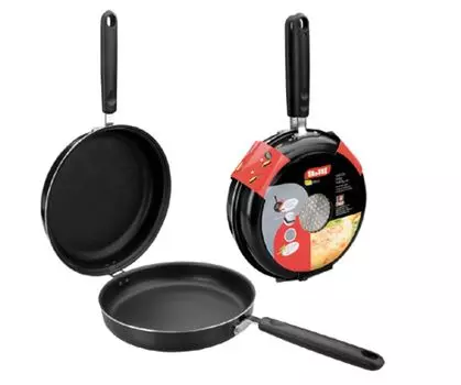 Ibili Indubasic Doble Tortilla 24 405924 Сковорода, максимальный диаметр 24 см, алюминий, подходит для индукционных плит, антипригарное покрытие IBILI MENAJE, S.A.
