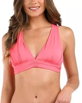 Ig Shirred Band Twist Back Бикини Топ La Blanca, оранжевый