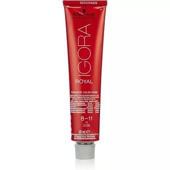 Igora Royal 8-11 Светлый блондин Cendre Extra Permanent Color Creme 2 унции/60 мл, Schwarzkopf