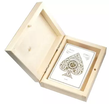 Игральные карты BICYCLE ARTISAN WHITE, 1 КОЛОДА, в деревянной коробке*