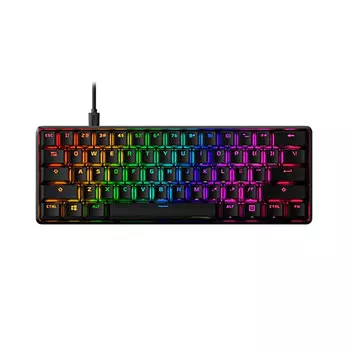Игровая клавиатура HyperX Alloy Origins 60, Aqua Switch, чёрный, английская раскладка